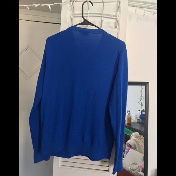 Club monaco wool cobalt blue medium sweater - Picture 2 of 3